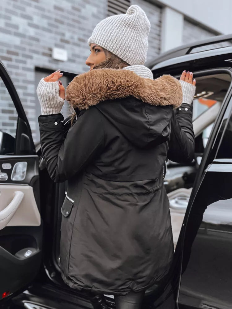 Sieviešu melna jaka Spare