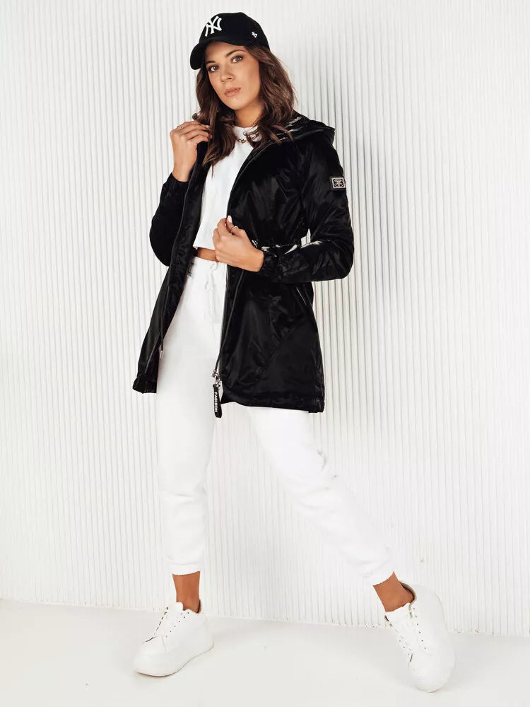 Sieviešu melna parka jaka Henis