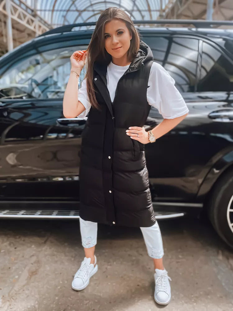 Melna sieviešu veste ar kapuci Luves