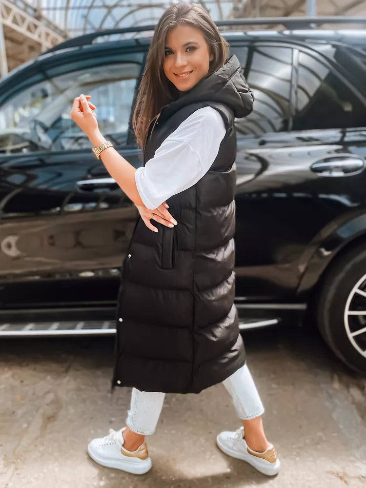 Melna sieviešu veste ar kapuci Luves