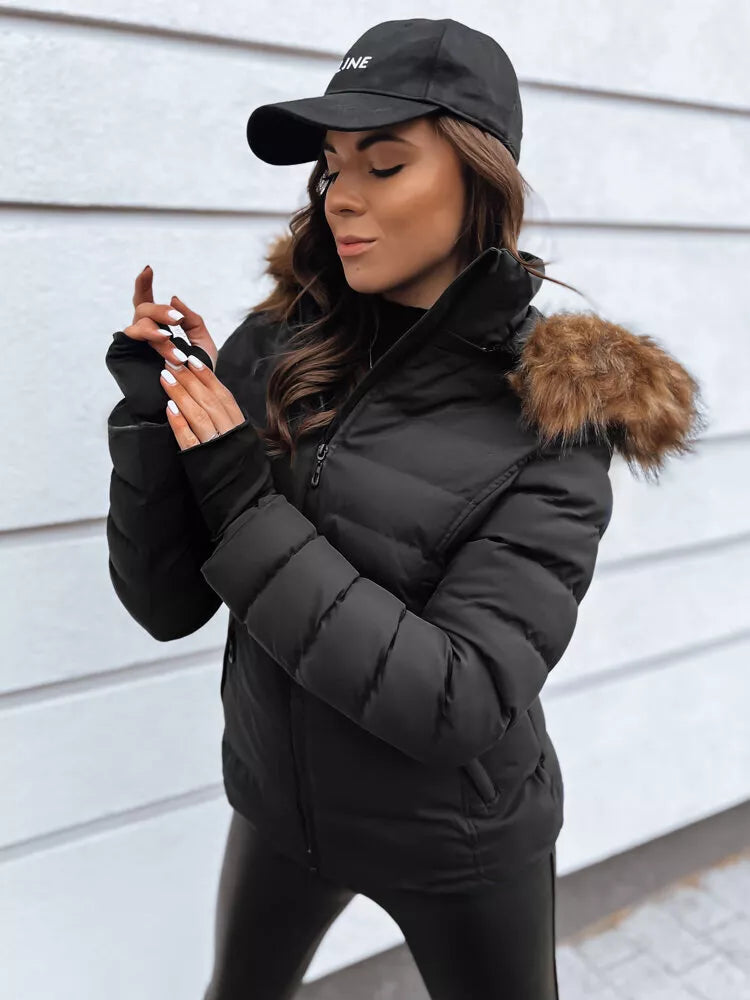 Sieviešu melna ziemas jaka Paloma