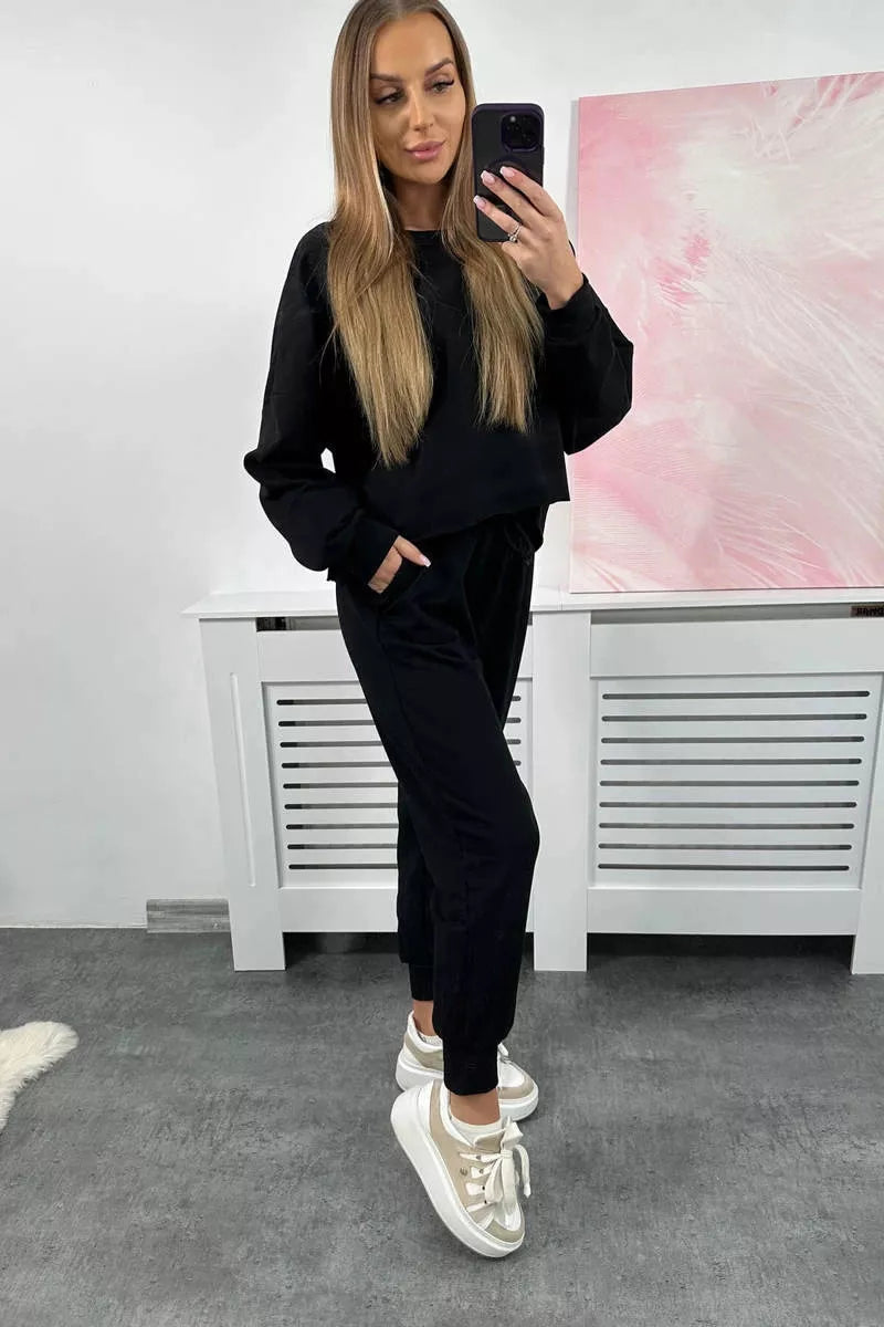 Sieviešu melns komplekts Evoli.