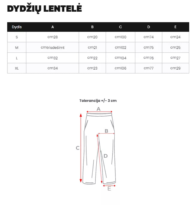 Sieviešu melnas bikses Karin