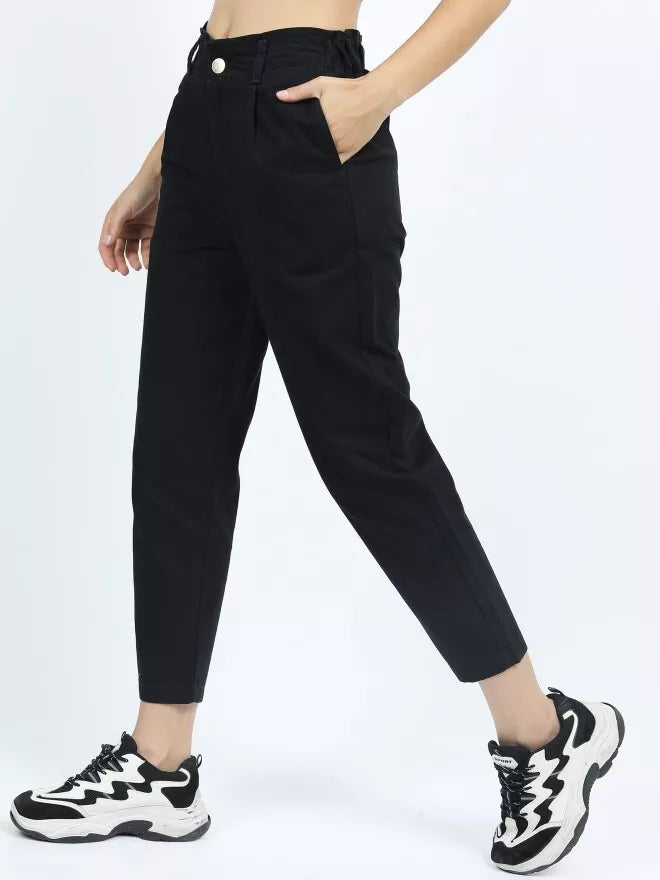 Sieviešu melnas džinsa bikses Itemo