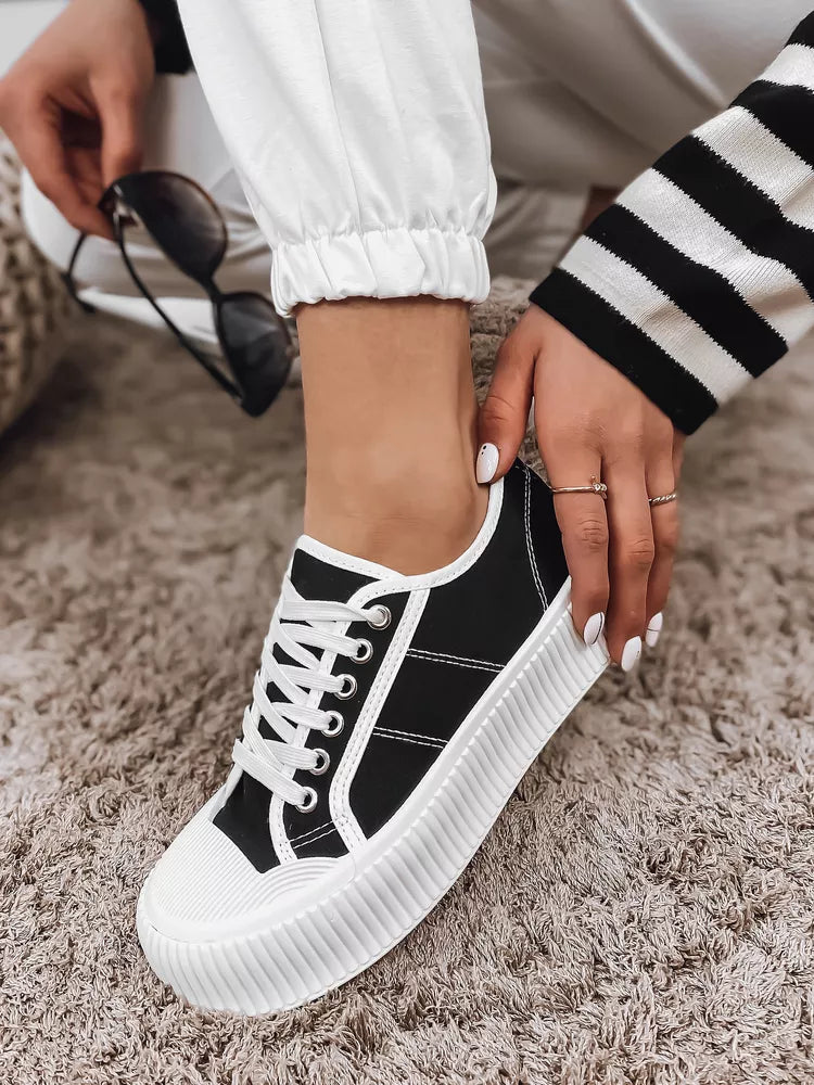 Sieviešu melnas ikdienas kurpes Opin