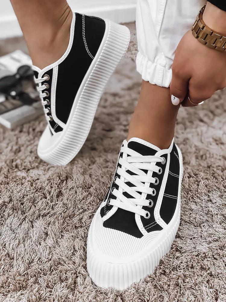 Sieviešu melnas ikdienas kurpes Opin