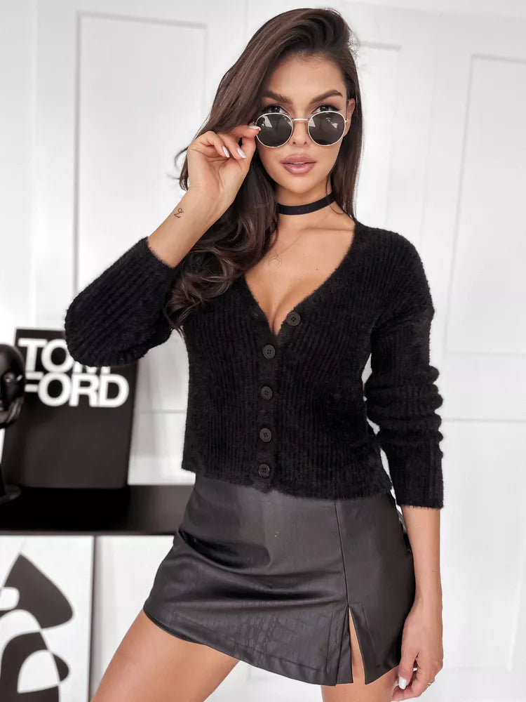 Sieviešu melns džemperis Lili