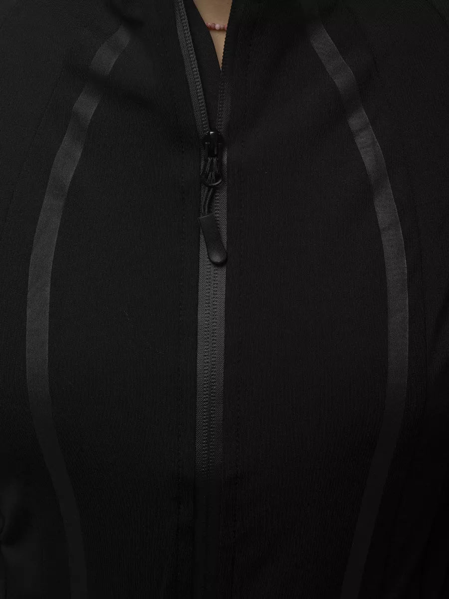 Sieviešu melns džemperis Sater