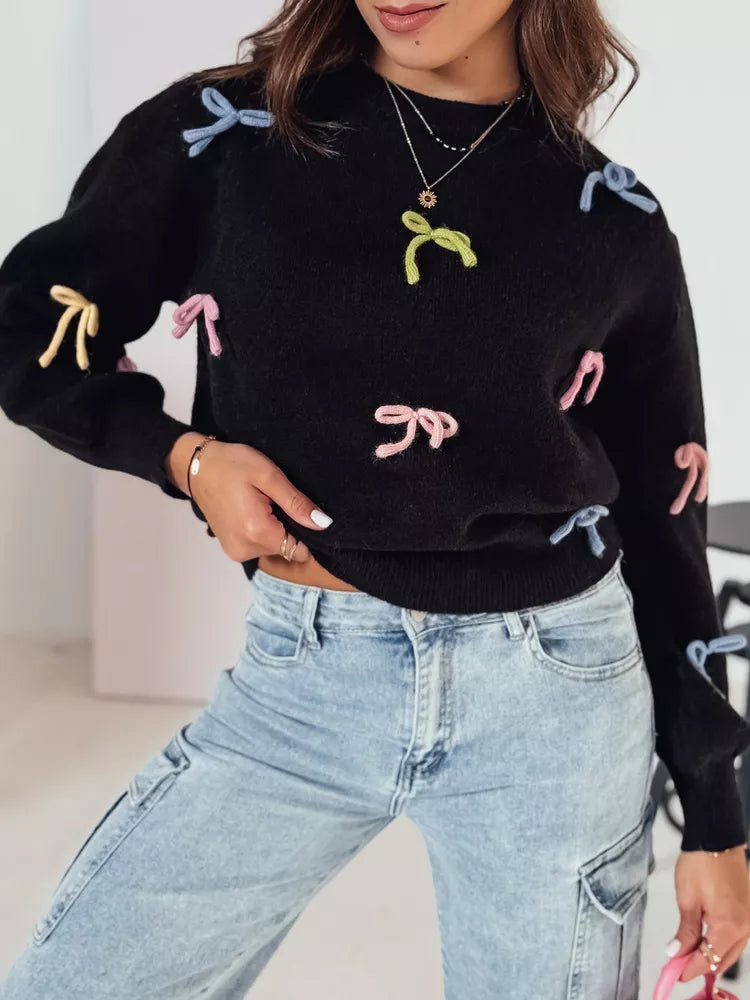 Sieviešu melns džemperis Tula