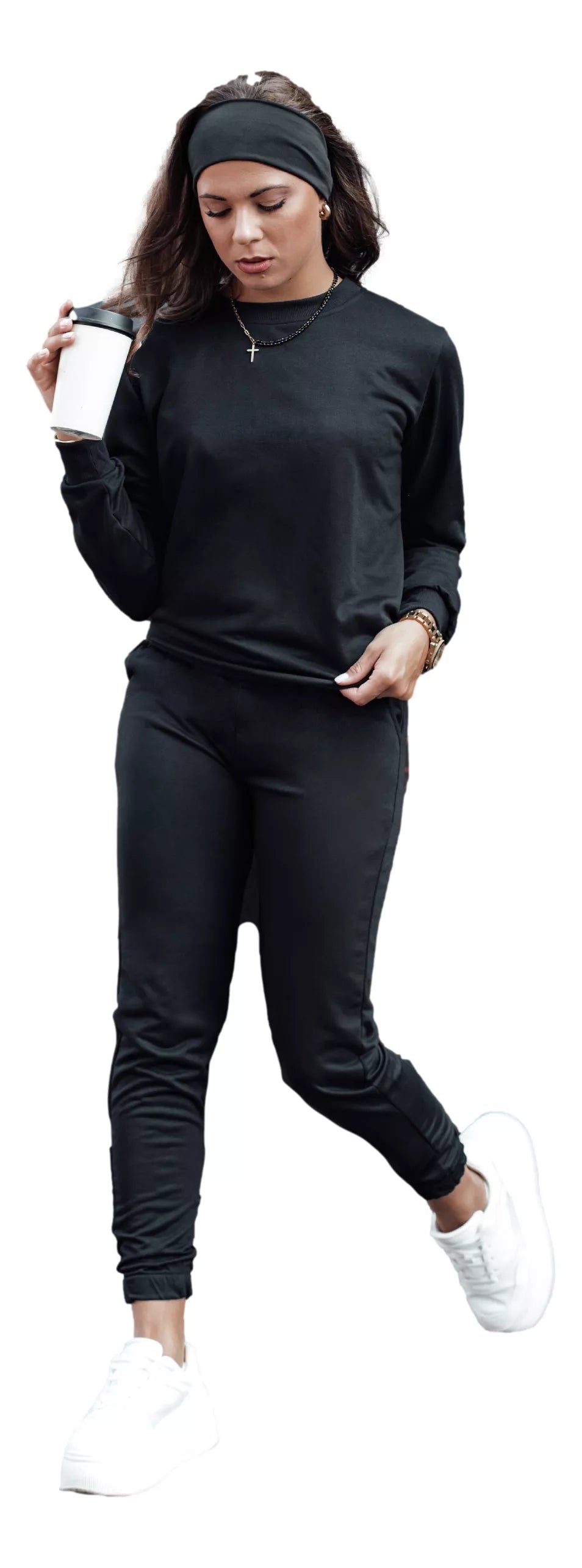 Sieviešu melns komplekts Milin