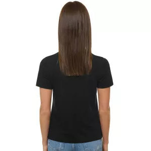 Sieviešu melns T-krekls. Neuztraucieties.