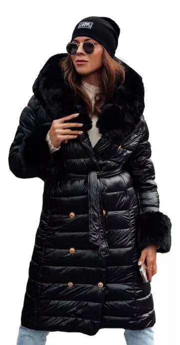 Sieviešu mētelis ar pogām Karum