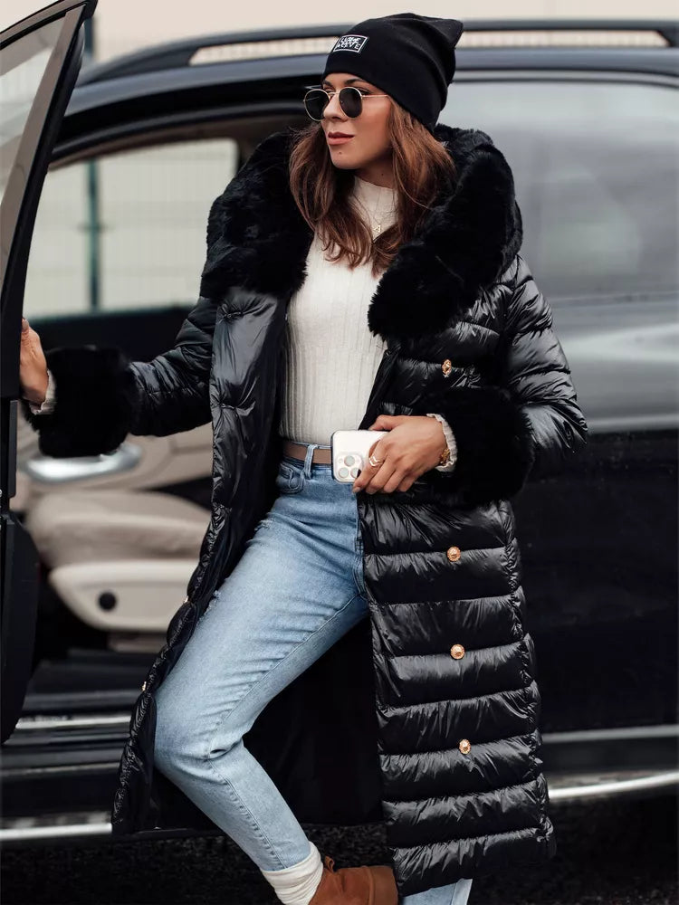 Sieviešu mētelis ar pogām Karum