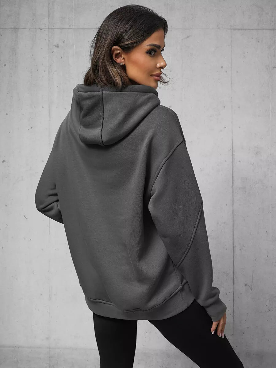 Sieviešu pelēks džemperis Broken