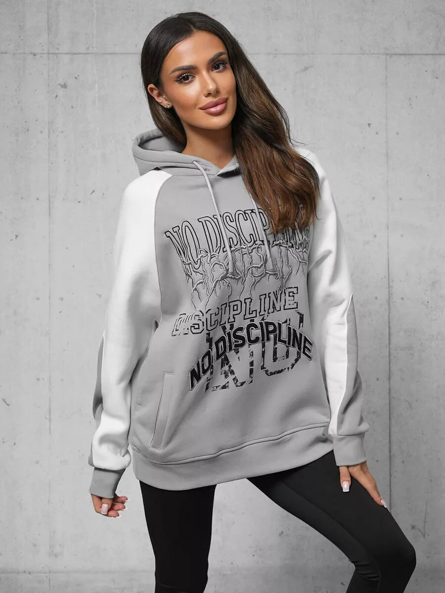 Sieviešu pelēks džemperis Bez disciplīnas