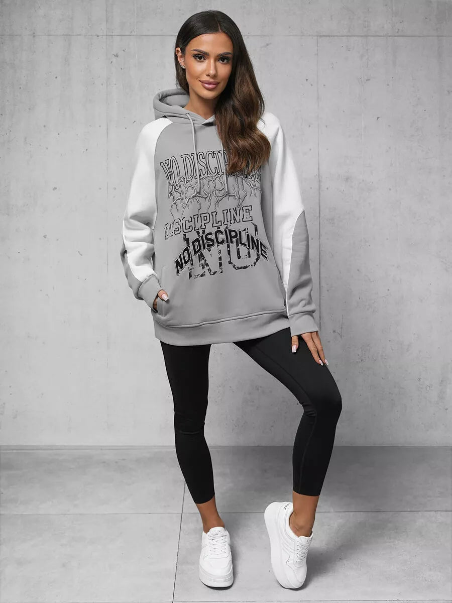 Sieviešu pelēks džemperis Bez disciplīnas