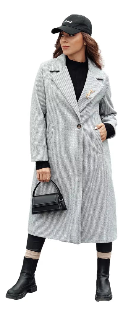 Sieviešu pelēks mētelis Abel