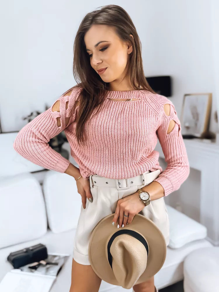 Sieviešu rozā džemperis Liucin