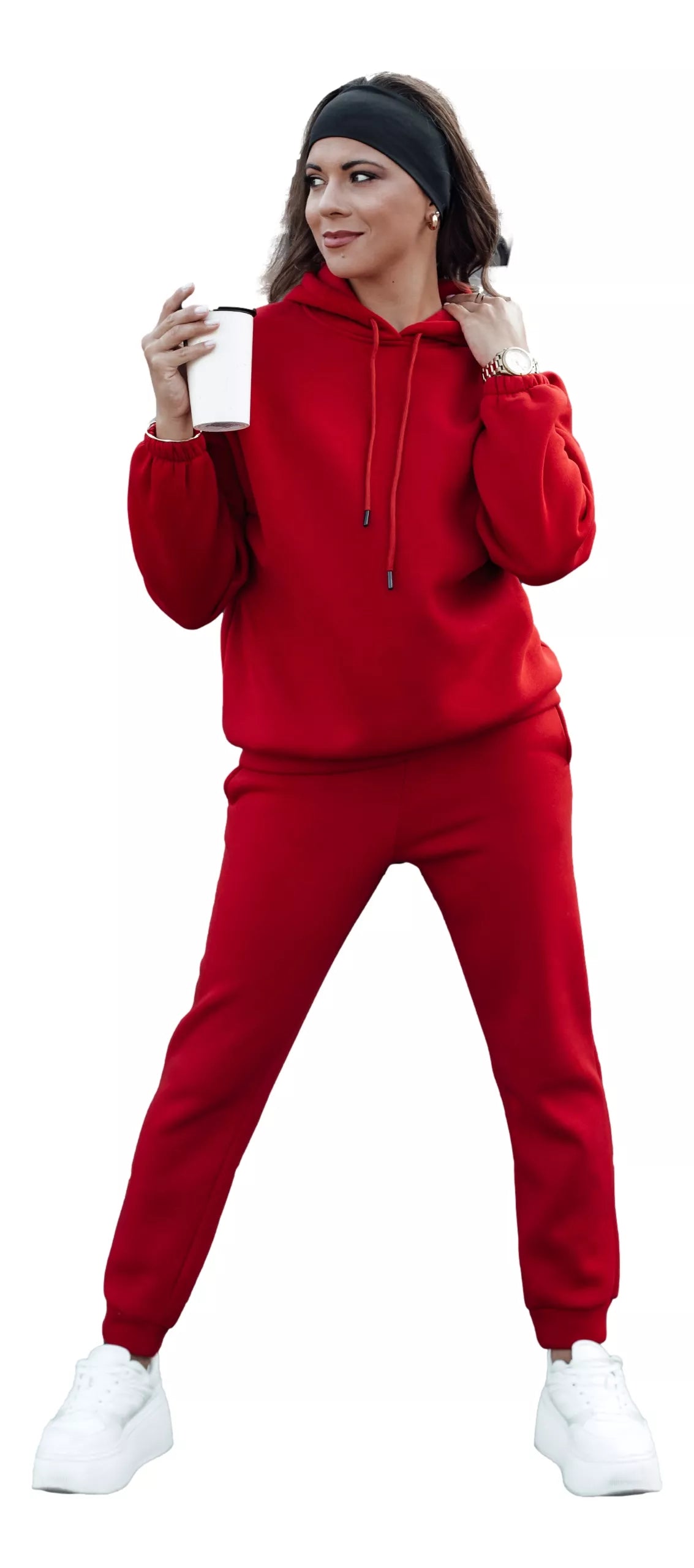 Sieviešu sarkanais komplekts Ksenia