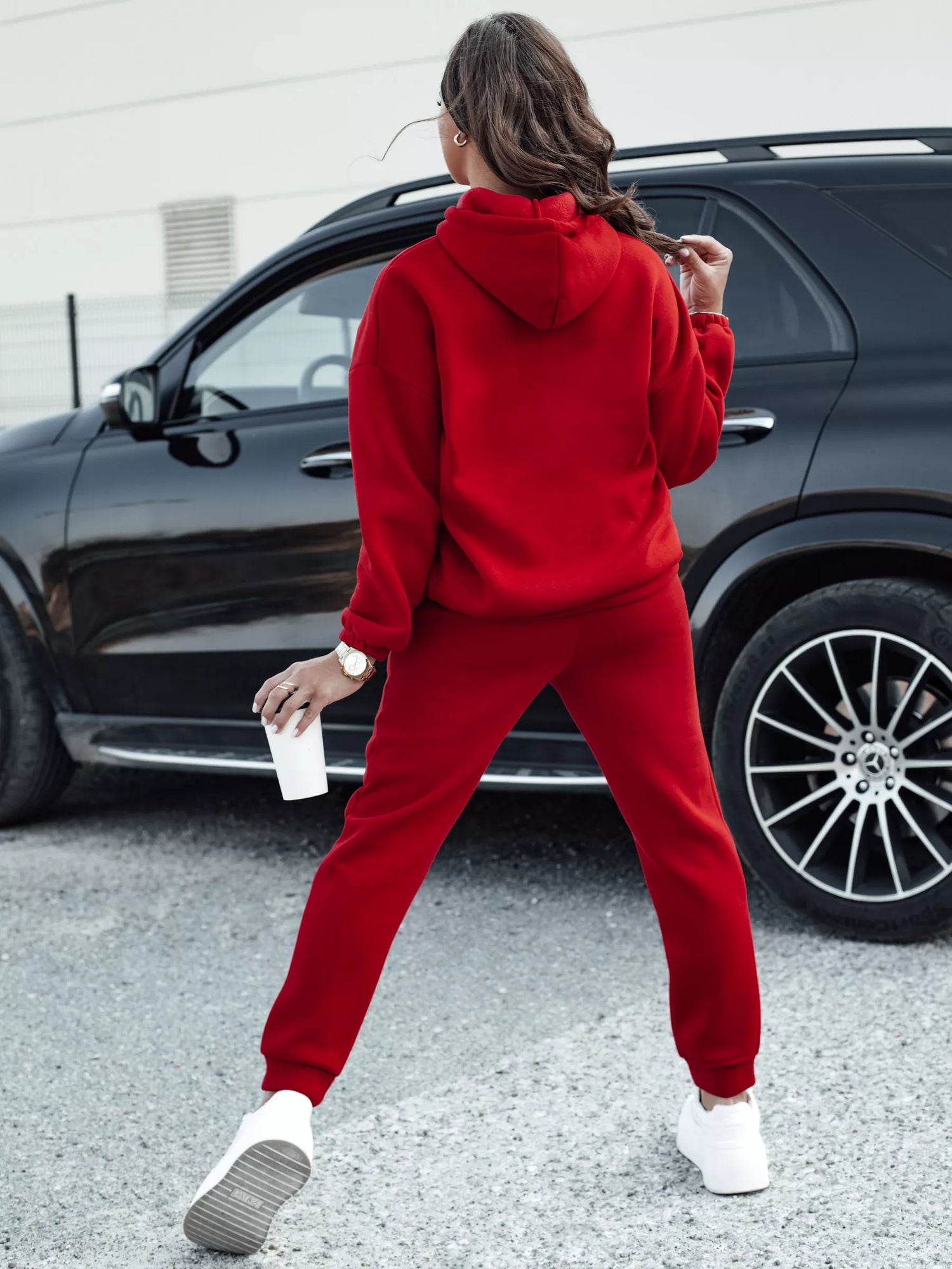 Sieviešu sarkanais komplekts Ksenia