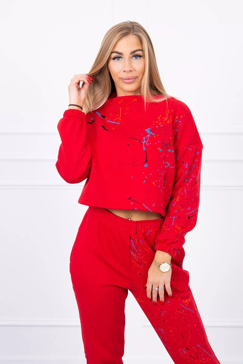 Sieviešu sarkanais komplekts Splash