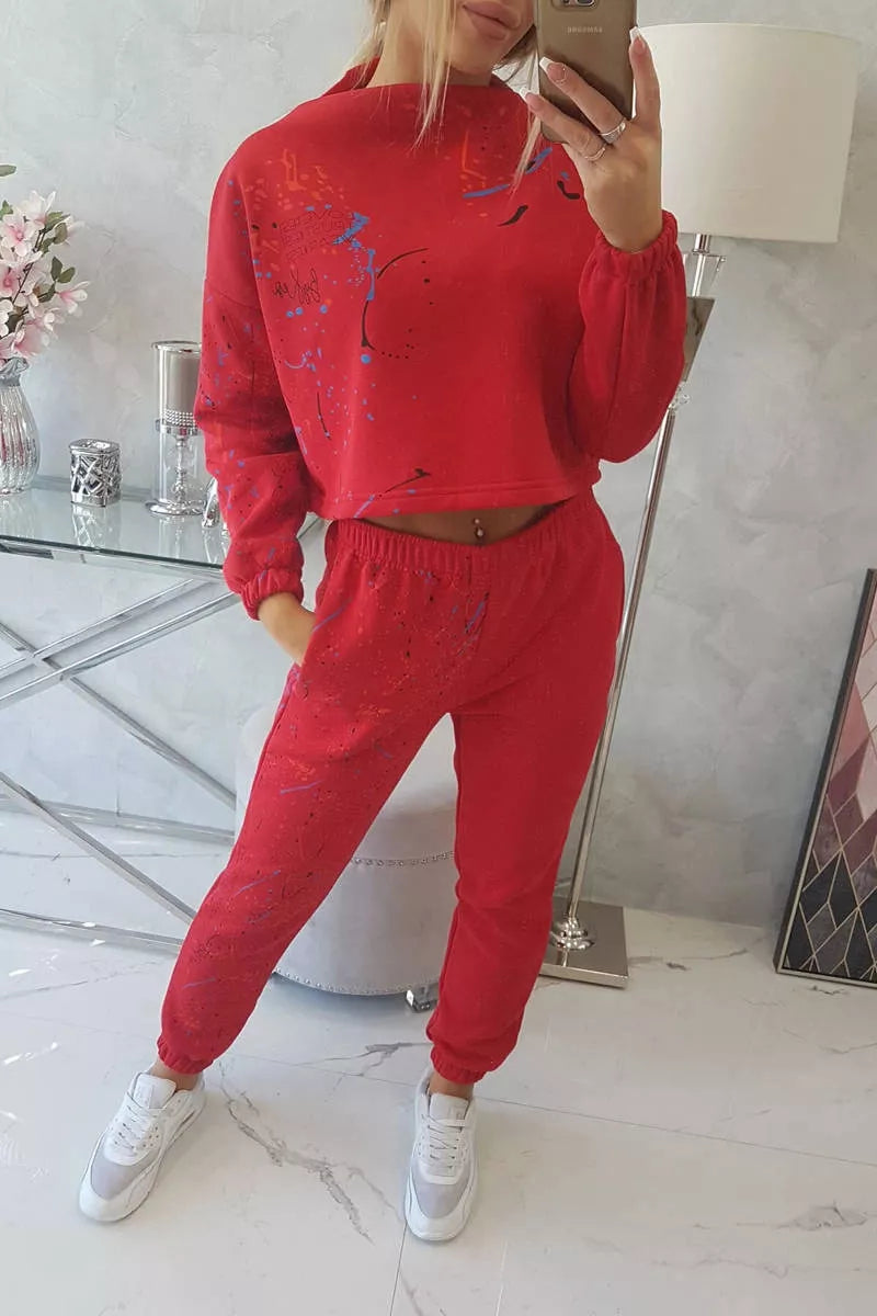 Sieviešu sarkanais komplekts Splash