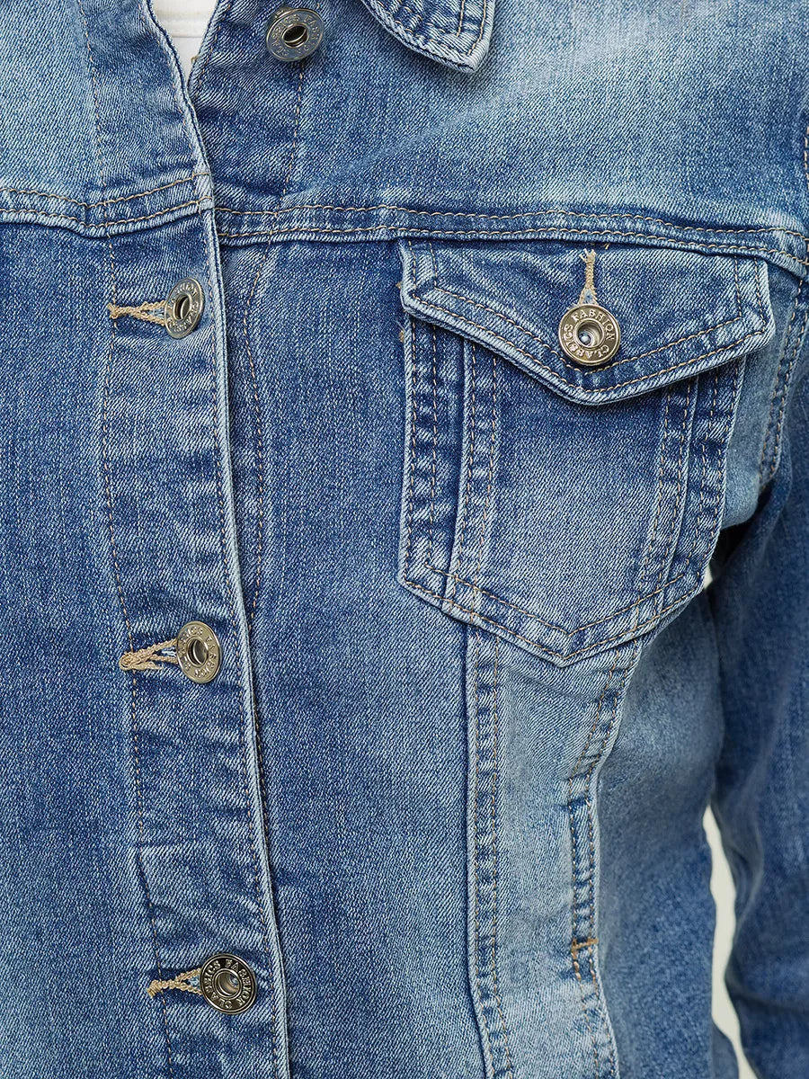 Sieviešu pieguļoša džinsa jaka Kelly