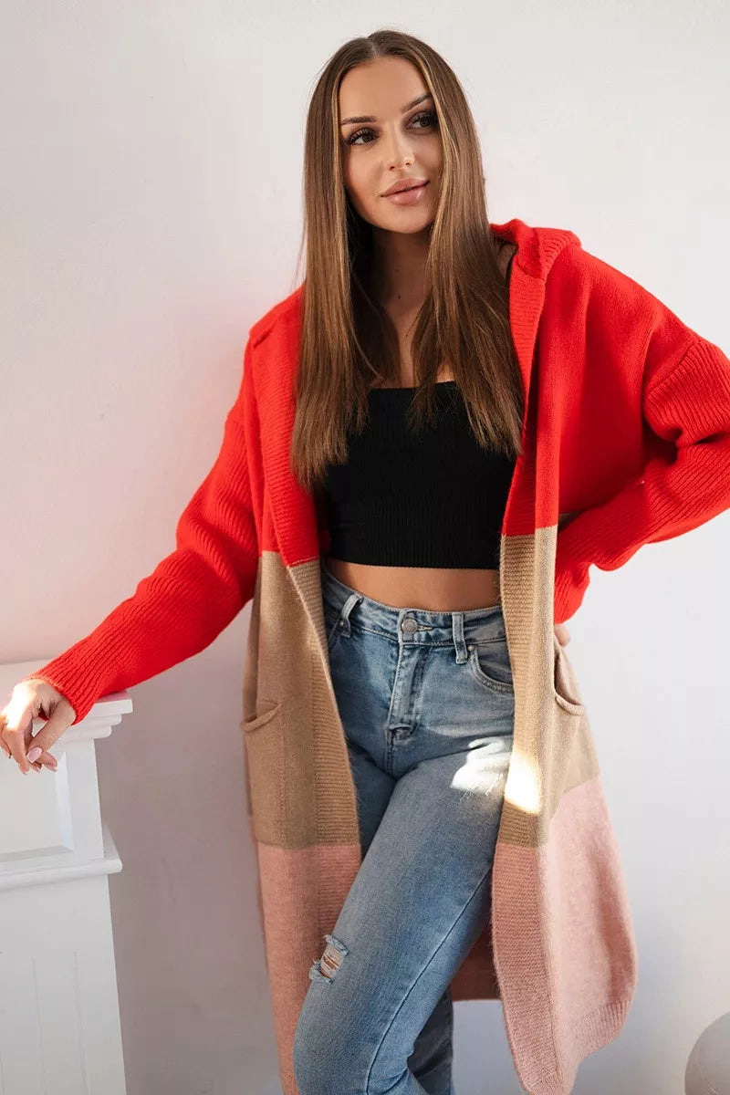 Sieviešu trīskrāsains kardigans Mune