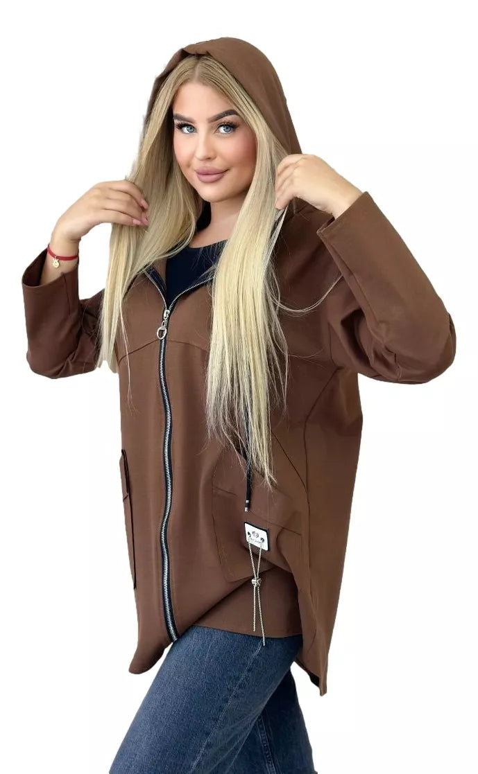 Sieviešu tumši brūns džemperis Milan