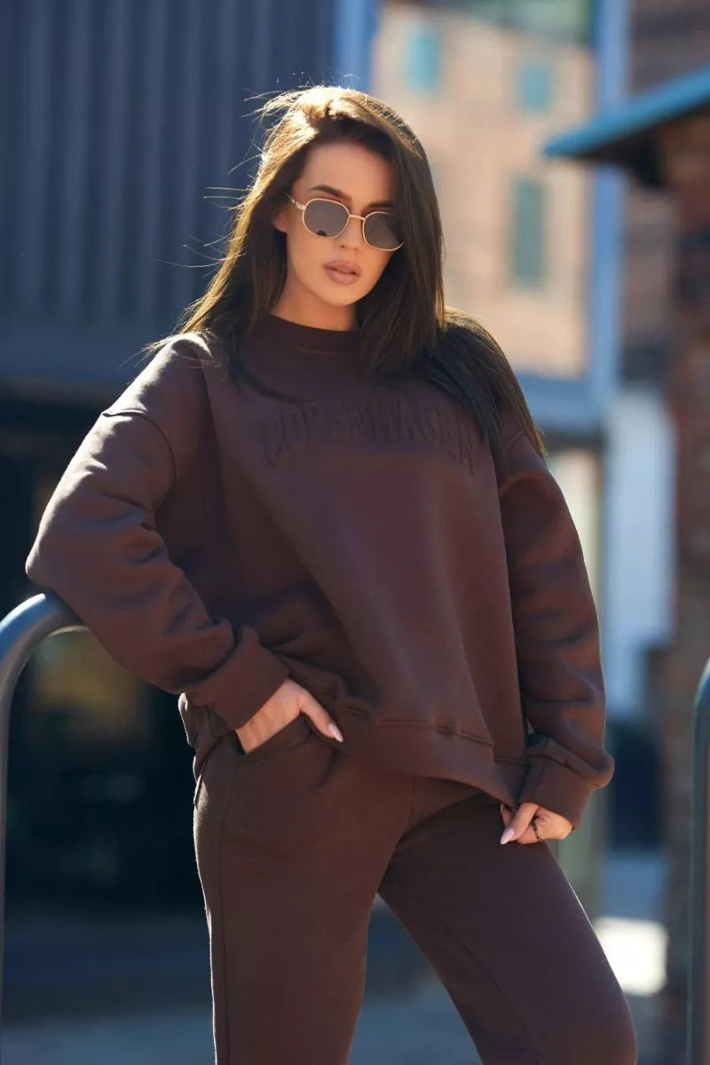 Sieviešu tumši brūns komplekts Copenhagen.