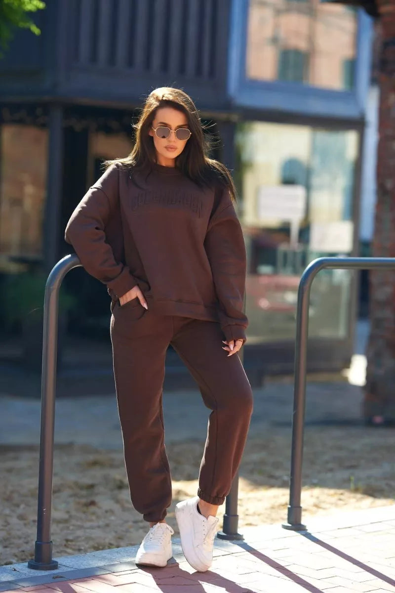 Sieviešu tumši brūns komplekts Copenhagen.