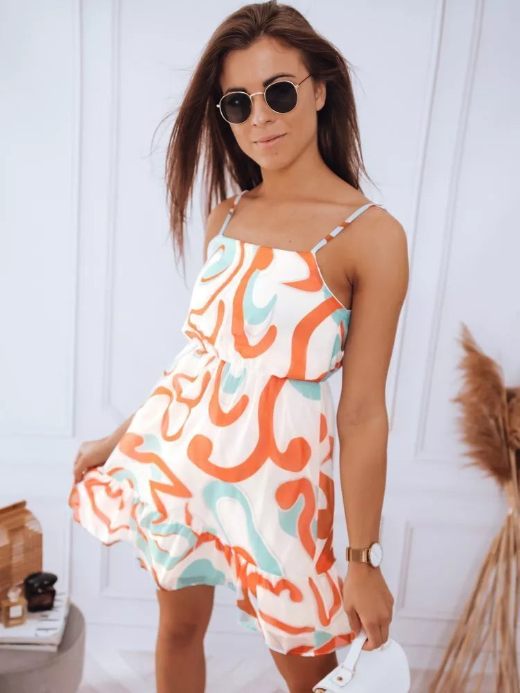 Sieviešu vasaras kleita balta Dilon