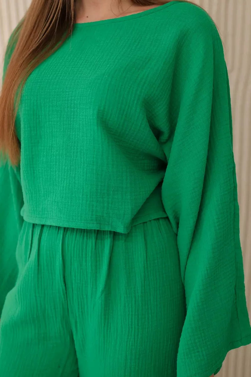 Sieviešu zaļais komplekts Sunny.