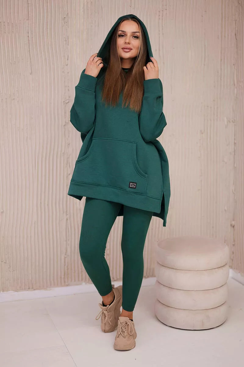 Sieviešu zaļš atpūtas komplekts Mocca