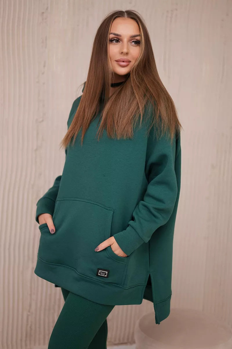 Sieviešu zaļš atpūtas komplekts Mocca