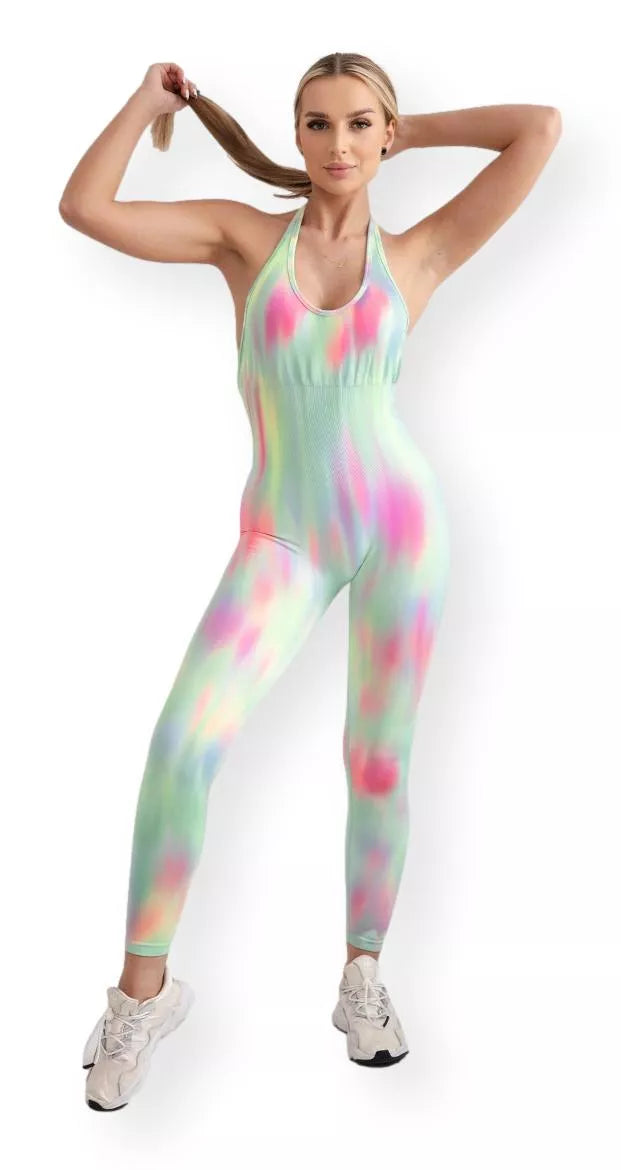 Sieviešu zaļais kombinezons Slimy