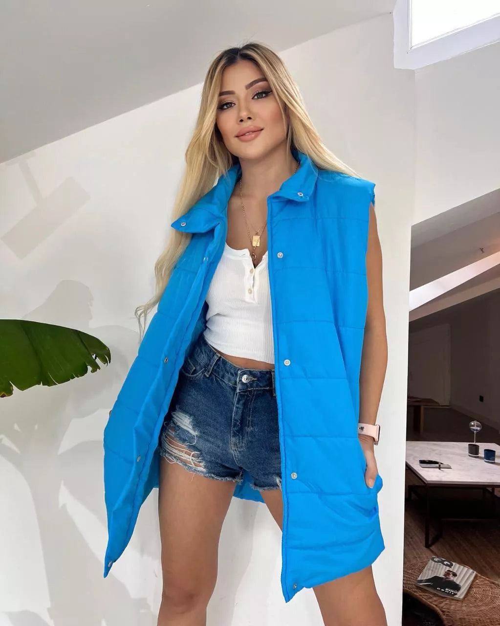 Zila sieviešu veste Lilit