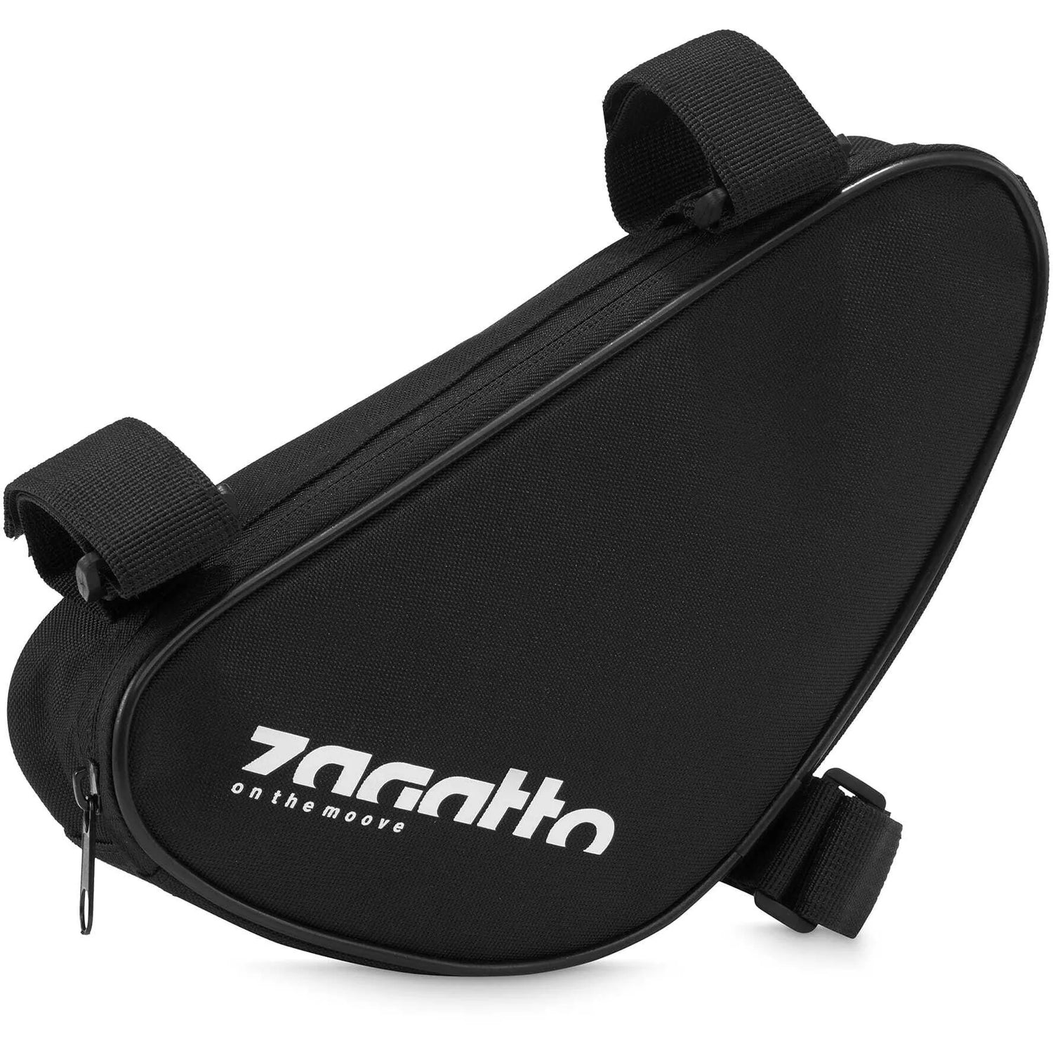 Soma piestiprināta pie velosipēda Gato