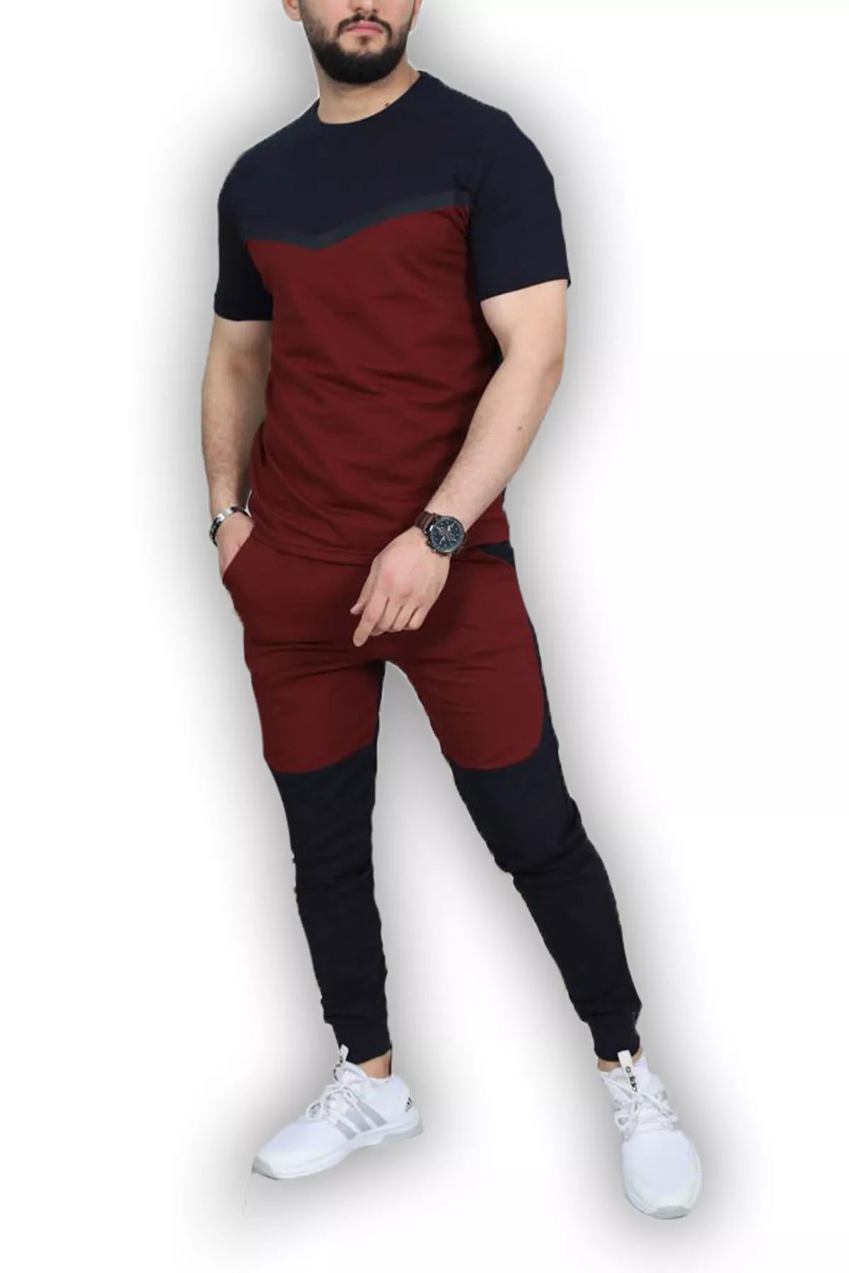 Sporta komplekts bordo krāsā Karter