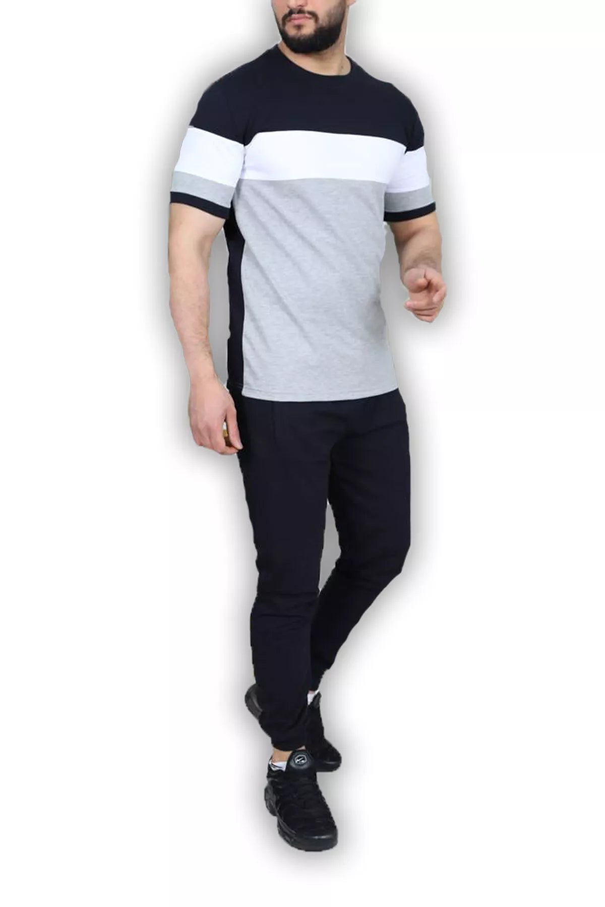 Sporta komplekts melns - pelēks Rader