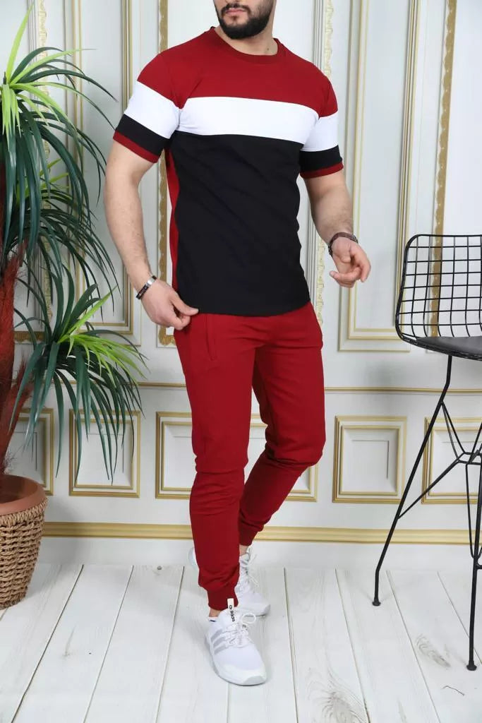 Sporta komplekts melns - sarkans Rader