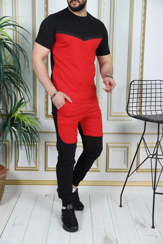 Sporta komplekts melns - sarkans Karter