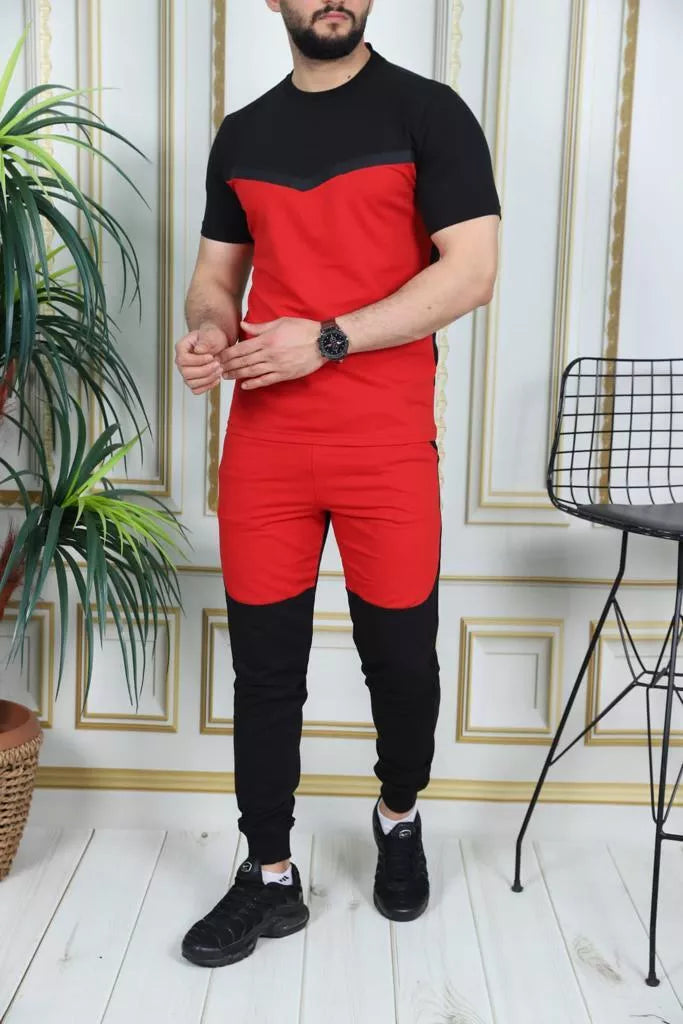 Sporta komplekts melns - sarkans Karter