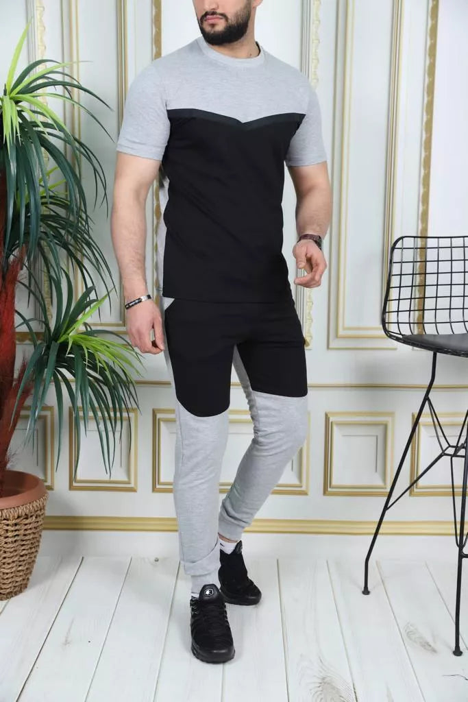 Sporta komplekts pelēks - melns Karter