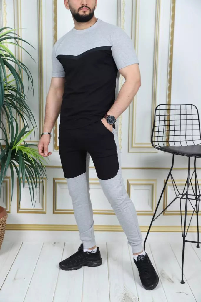 Sporta komplekts pelēks - melns Karter