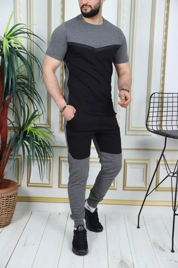 Sporta komplekts tumši pelēks - melns Karter