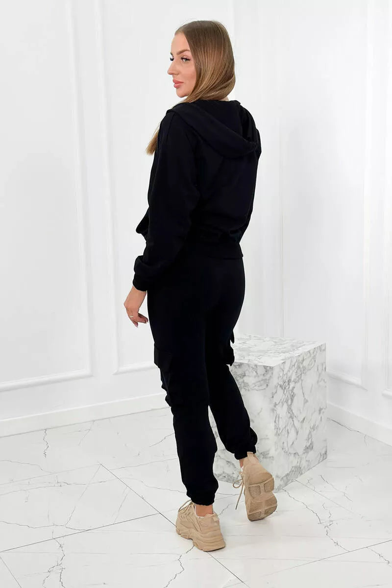 Trīsdaļīgs sieviešu melns komplekts Lovet