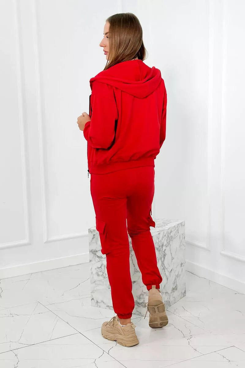 Trīsdaļīgs sieviešu sarkans komplekts Lovet 