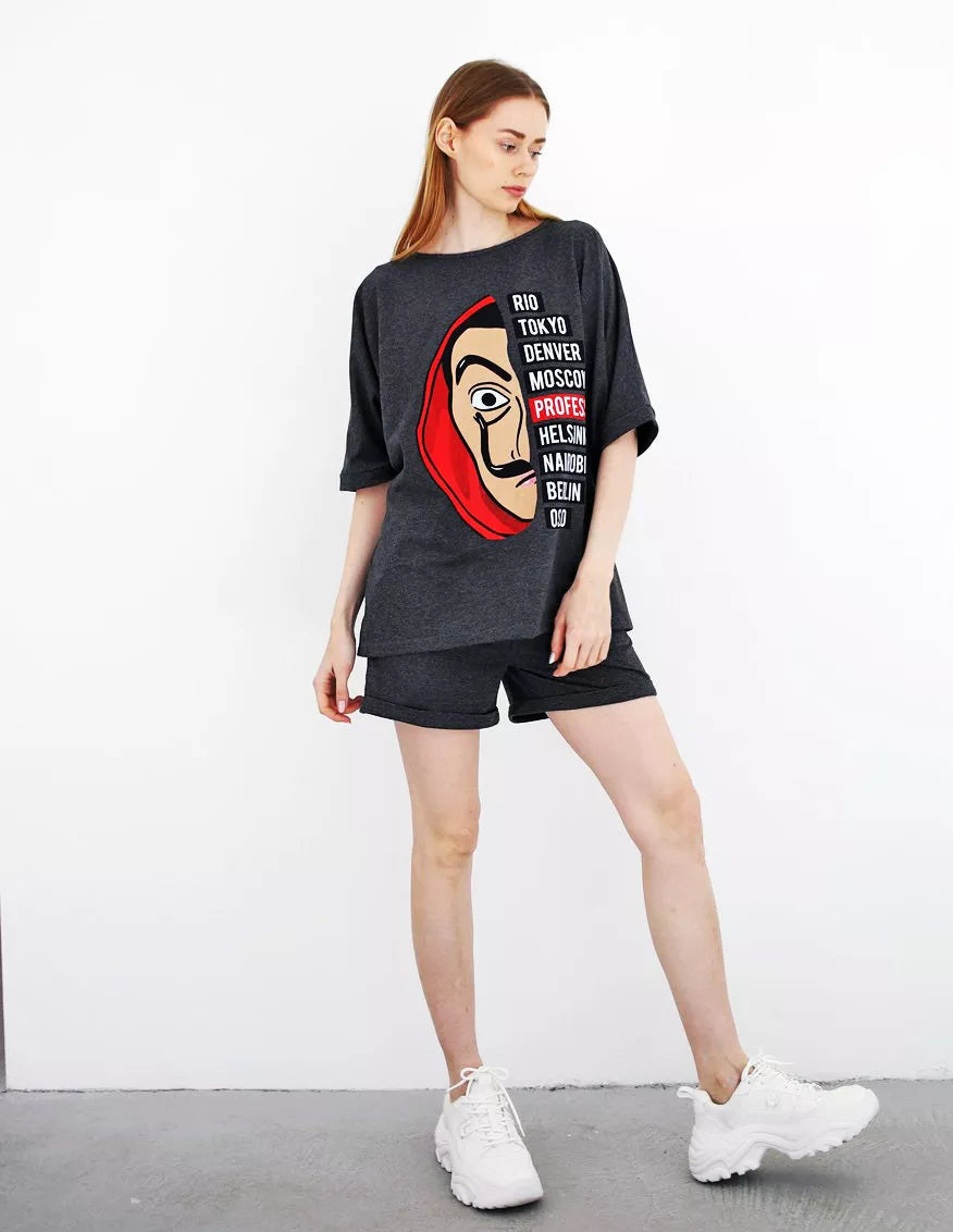 Tumši pelēks sieviešu komplekts Vendetta