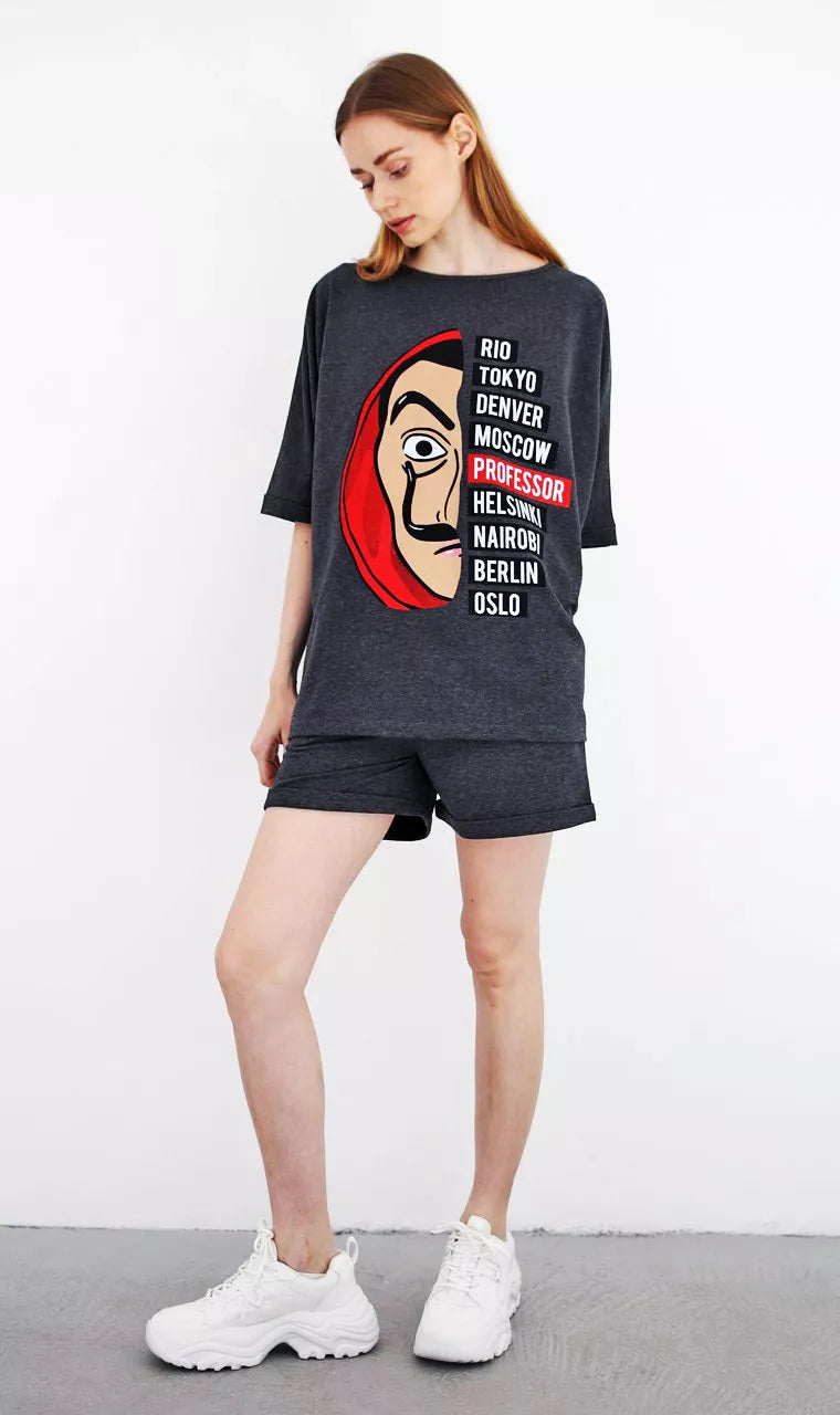 Tumši pelēks sieviešu komplekts Vendetta